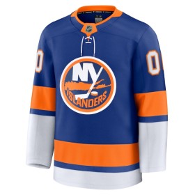 New York Islanders Fanatics Premium Custom 2024-25 Heim Blau Trikot - Herren